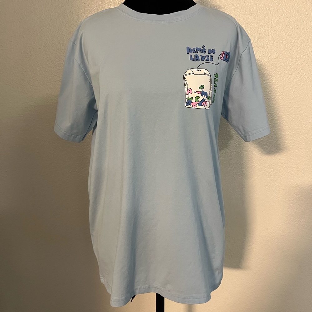 Acme de la vie Blue Graphic T-Shirt